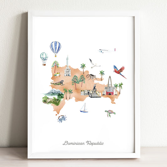 Dominican Republic Illustrated Map
