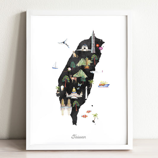 Taiwan Illustrated Map