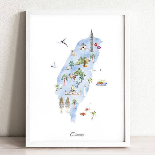 Taiwan Illustrated Map