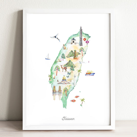 Taiwan Illustrated Map