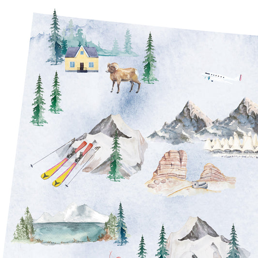 Colorado Illustrated State Map Art Print