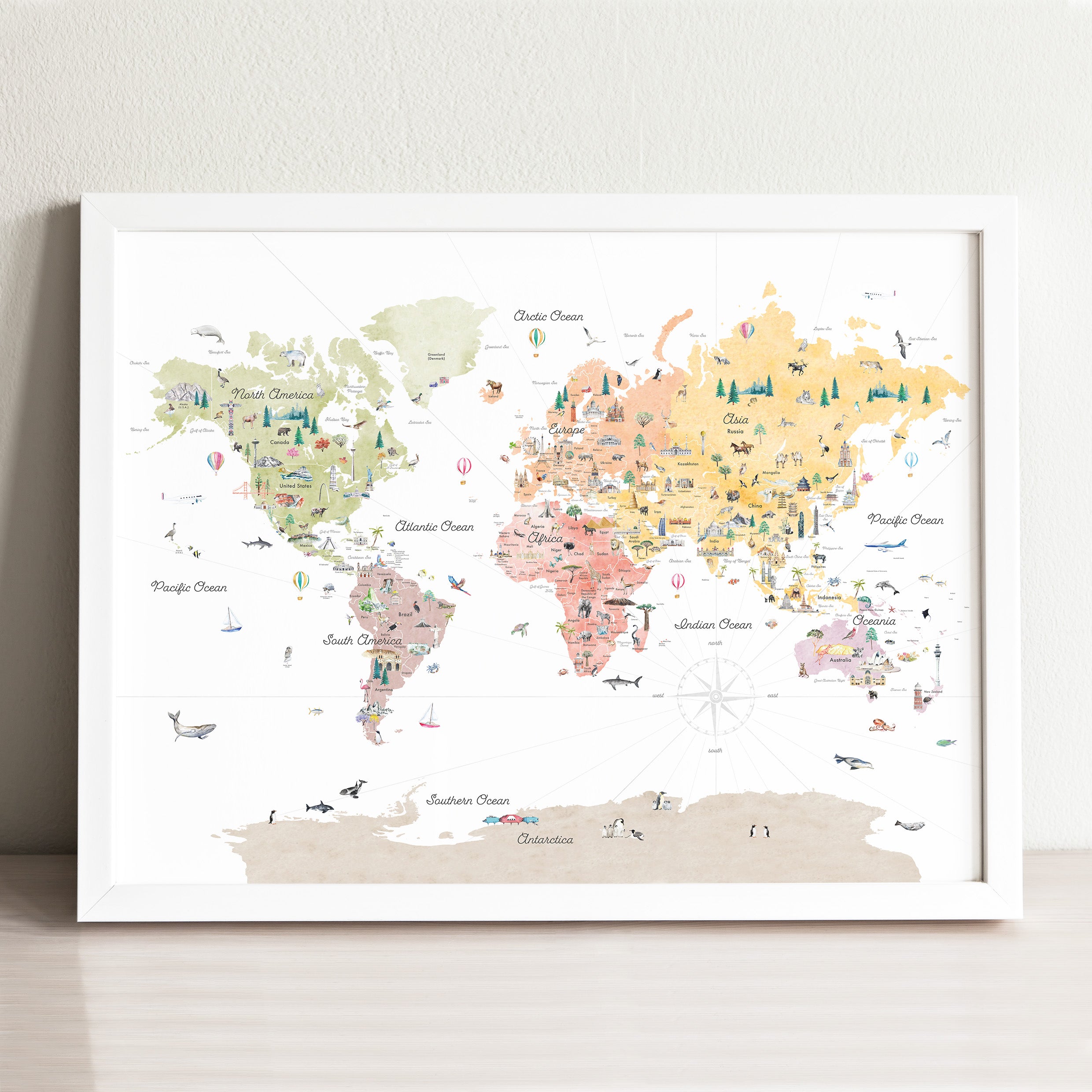 Artistic World Map Poster