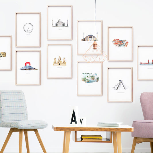 Travel Gallery Printable Set | Landmarks