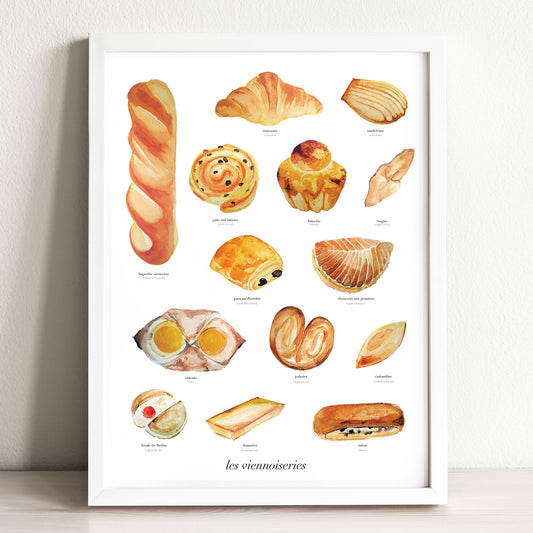 Les Viennoiseries Art Print