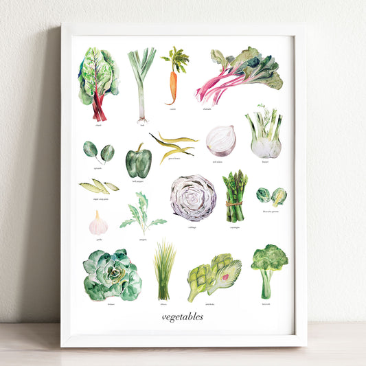 Vegetables Art Print