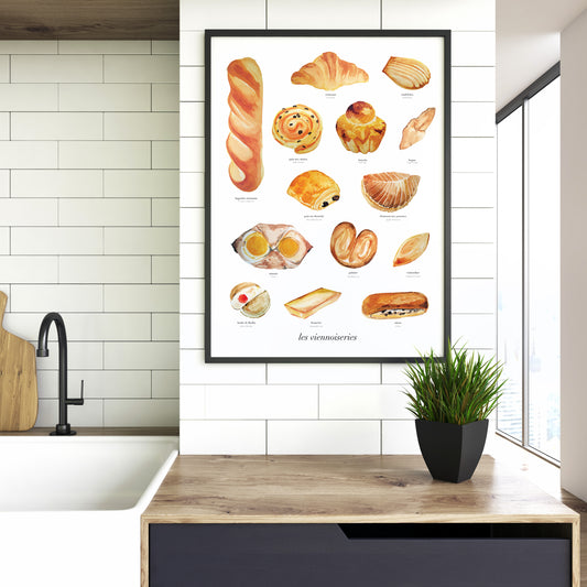 Les Viennoiseries Art Print
