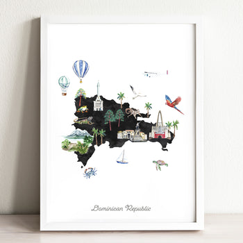 Dominican Republic Illustrated Map