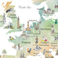 Illustrated Map of Europe