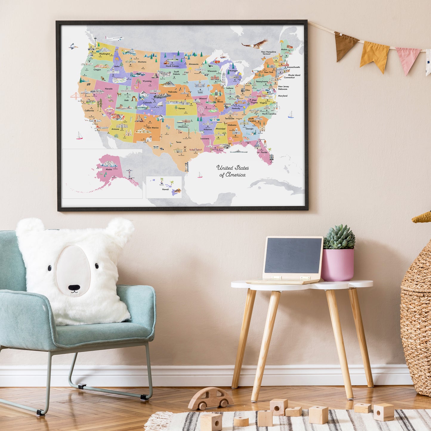 United States of America Reference Map