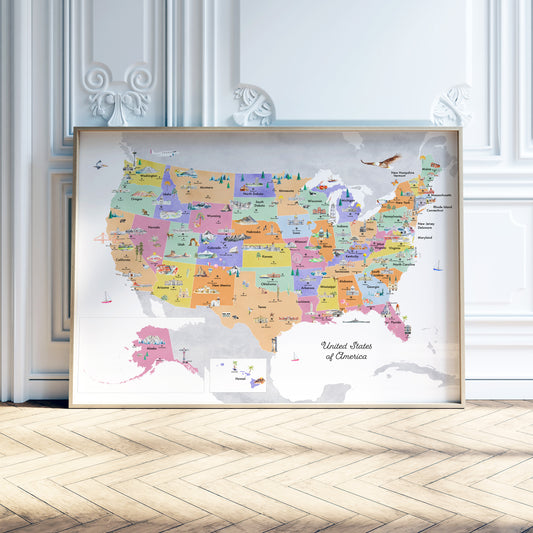 United States of America Reference Map