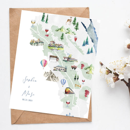 Custom Illustrated Map