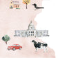 Minnesota Illustrated State Map Art Print
