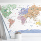 Educational World Map Wall Decal