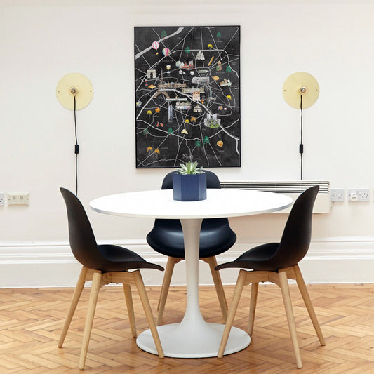 Paris Illustrated City Map Art Print