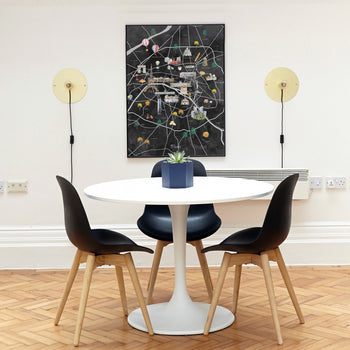 Paris Illustrated City Map Art Print