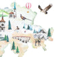 Switzerland Illustrated Map Art Print