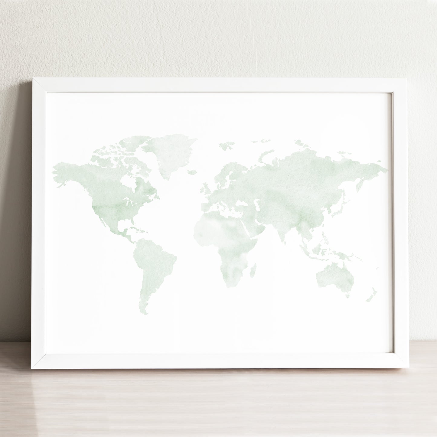 Minimalist World Map Art Print