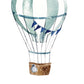 Vintage Teal Blue Hot Air Balloon Art Print